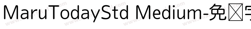 MaruTodayStd Medium字体转换